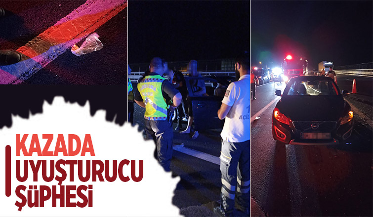 Tır'ın arkadan çarptığı otomobilin sürücüsü yaralandı 