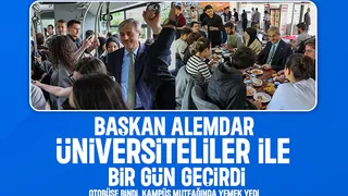 Başkan Alemdar bir mesai gününü üniversiteli 3 gençle birlikte geçirdi