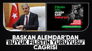 Başkan Alemdar'dan Büyük Filistin Yürüyüşü için çağrı