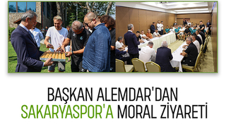 Başkan Alemdar'dan Sakaryaspor'a moral ziyareti
