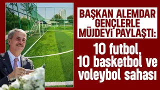 Başkan Alemdar, gençlerle müjdeyi paylaştı