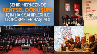 Başkan Alemdar hak sahipleri ile görüştü
