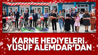 Başkan Alemdar karne heyecanına ortak oldu