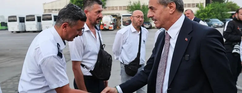 Başkan Alemdar, otobüs şoförleri ile buluştu