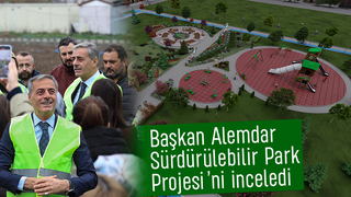 Başkan Alemdar, Peyzaj Mimarlığı öğrencileriyle inceledi
