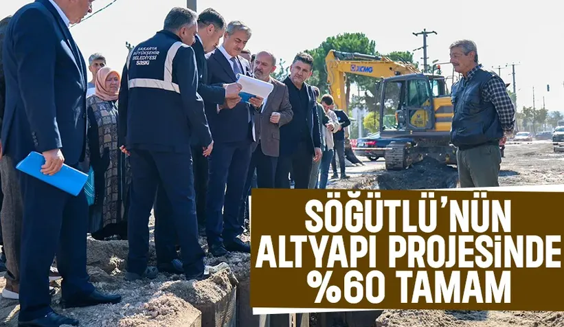 Başkan Alemdar Söğütlü'de altyapı çalışmalarını inceledi