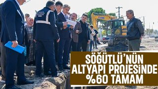 Başkan Alemdar Söğütlü'de altyapı çalışmalarını inceledi