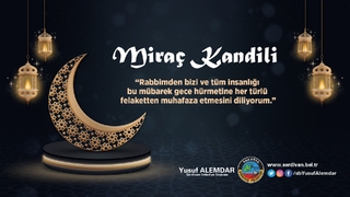 Başkan Alemdar’dan Miraç Kandili mesajı
