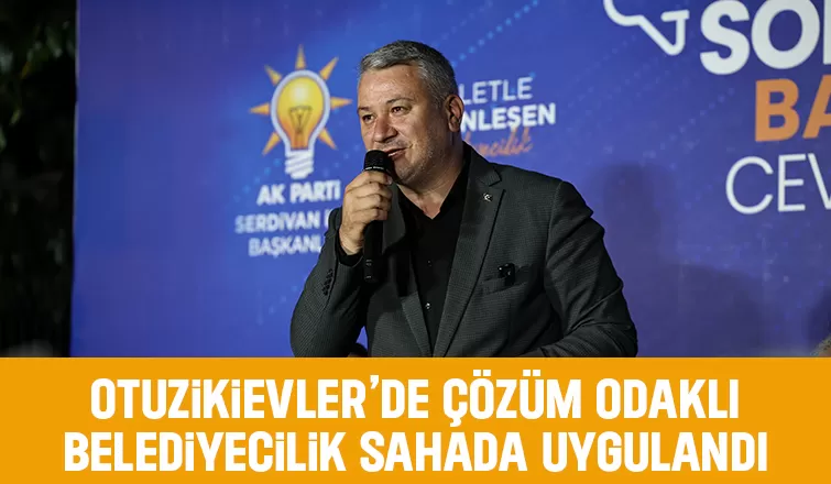 Başkan Çelik 32 Evler'de vatandaşla buluştu