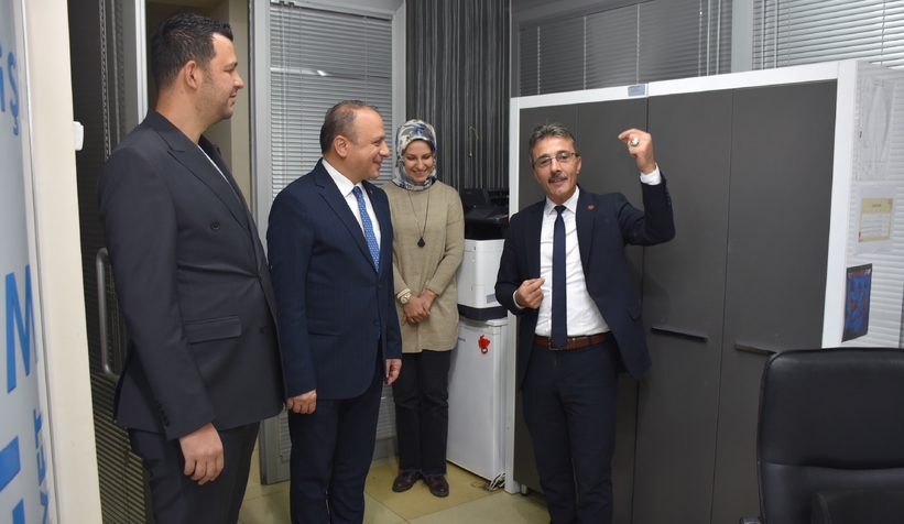 Başkan Dinç'i ziyaret ettiler