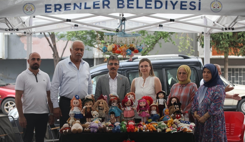  Başkan Dinç'ten hanımeli pazarına ziyaret