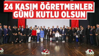 Başkan Ekrem Yüce, 24 Kasım Öğretmenler Günü dolayısıyla düzenlenen programa katıldı