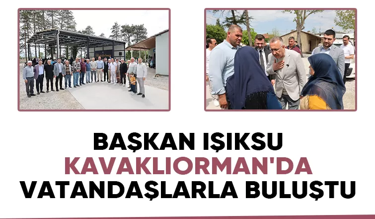 Başkan Işıksu vatandaşların sorularını yanıtladı