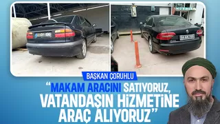 Başkan makam aracını satıp belediyeye iş makinesi alıyor