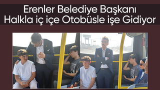 Başkan otobüsle işe gidip geliyor