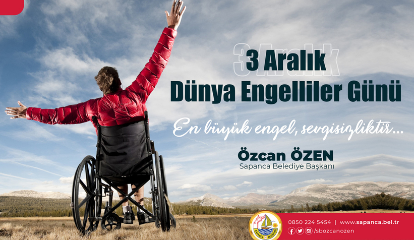 Başkan Özen’den Dünya Engelliler Günü mesajı