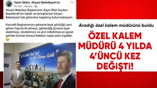 Başkan Soykan'a 4 Yılda 4 Özel Kalem Müdürü