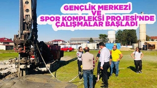 Başkan Soykan, Gençlik Merkezi ve Spor Kompleksi çalışmalarını inceledi