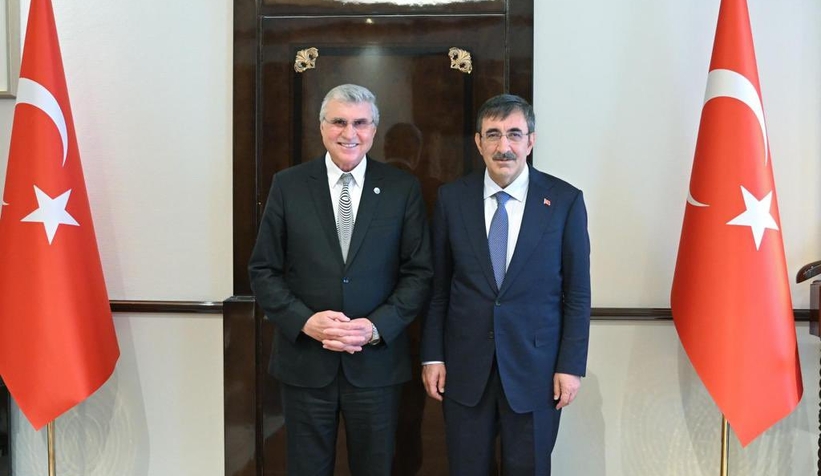 Başkan Yüce'den Cumhurbaşkanı Yardımcısı Yılmaz’a ziyaret