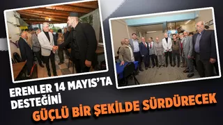 Başkan Yüce'den Erenler çıkarması