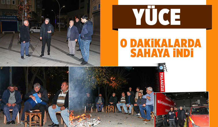 Başkan Yüce, deprem sonrası şehri adım adım dolaştı