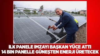 Başkan Yüce: Güneş enerjisi ile maliyetleri düşüreceğiz