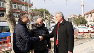 Başkan Yüce Karaağaç Bulvarı’ndaki çalışmaları inceledi