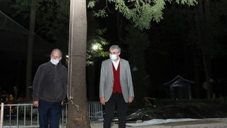 Başkan Yüce'nin gece mesaisi