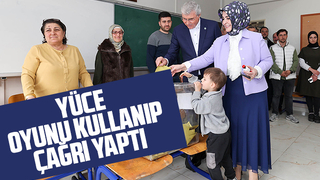 Başkan Yüce oyunu kullandı
