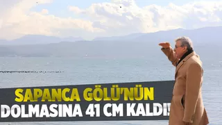  Başkan Yüce Sapanca Gölü için güzel haberi verdi