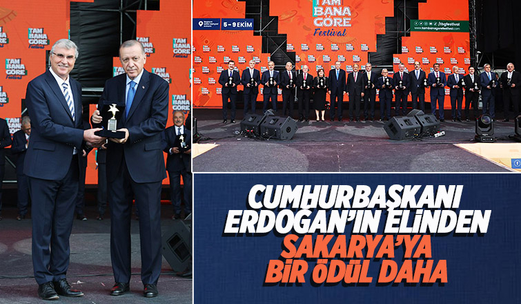 Başkan Yüce'ye ödülü Cumhurbaşkanı verdi