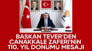 Başkan Yunus Tever'den 18 mart mesajı
