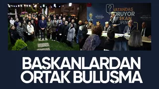 Başkanlar vatandaşlarla bir araya geldi