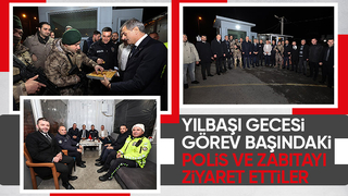 Başkanlardan yılbaşı gecesi ziyaretler