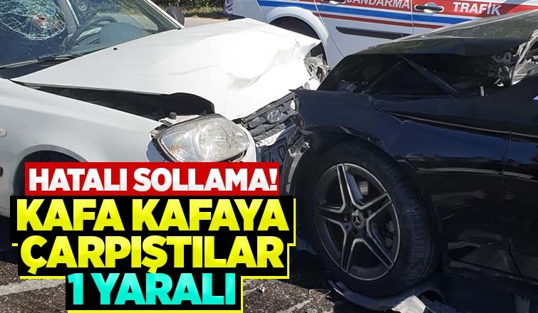 Batakköy yolunda Trafik kazası