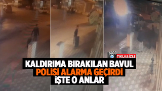 Bavulu kaldırıma bırakınca polis alarma geçti