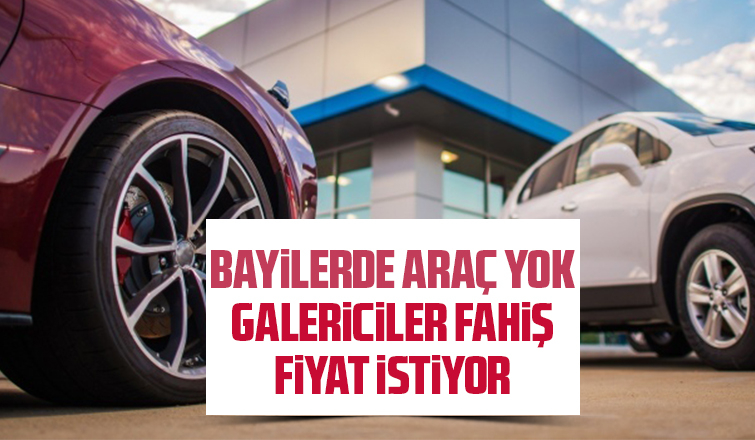 Bayide araç yok galeride vurgun var