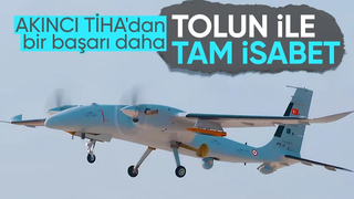 Bayraktar AKINCI TİHA, TOLUN mühimmat atış testini başarıyla tamamladı