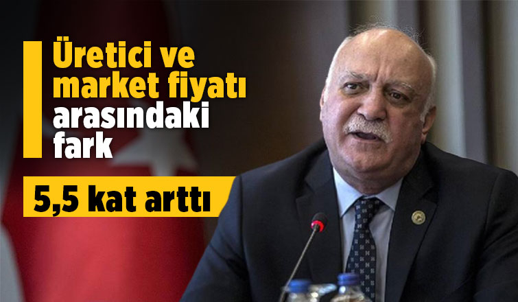 Bayraktar  Üretici ve market fiyatı arasındaki fark nisanda 5,5 kat arttı