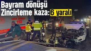 Bayram dönüşü kaza: 6 yaralı