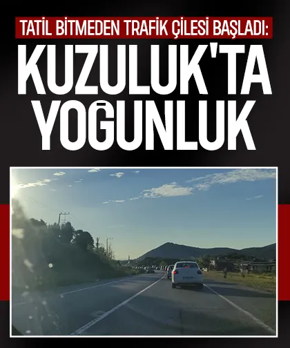 Bayram Dönüşü Trafiği Kuzuluk'ta Kilitlendi
