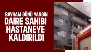 Bayram günü apartman dairesi yandı