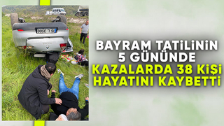 Bayram tatilinin ilk 5 gününün kaza bilançosu: 38 ölü