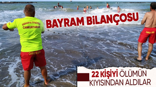 Bayramda 22 kişiyi boğulmaktan kurtardılar