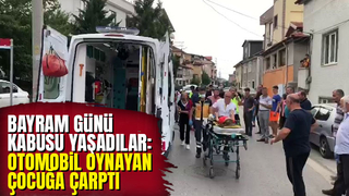 Bayramda yolda oynayan çocuğa çarptı