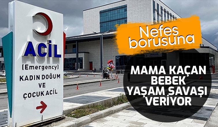 Bebeğin nefes borusuna mama kaçtı