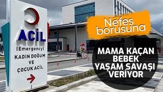 Bebeğin nefes borusuna mama kaçtı