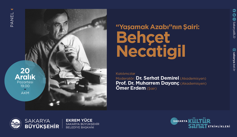 Behçet Necatigil paneli AKM’de