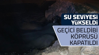 Beldibi'ndeki geçici köprü kapatıldı