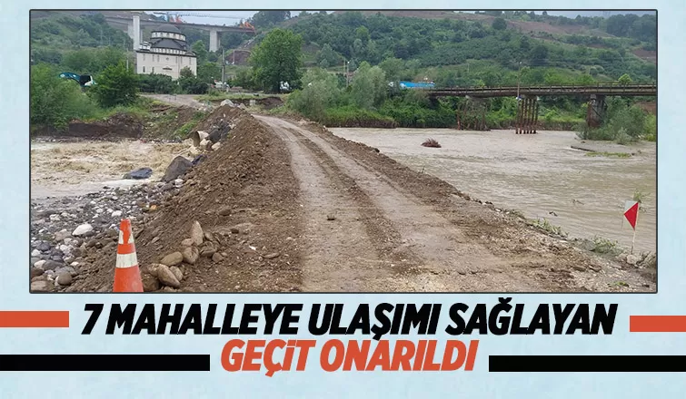 Beldibi'ndeki geçit onarıldı